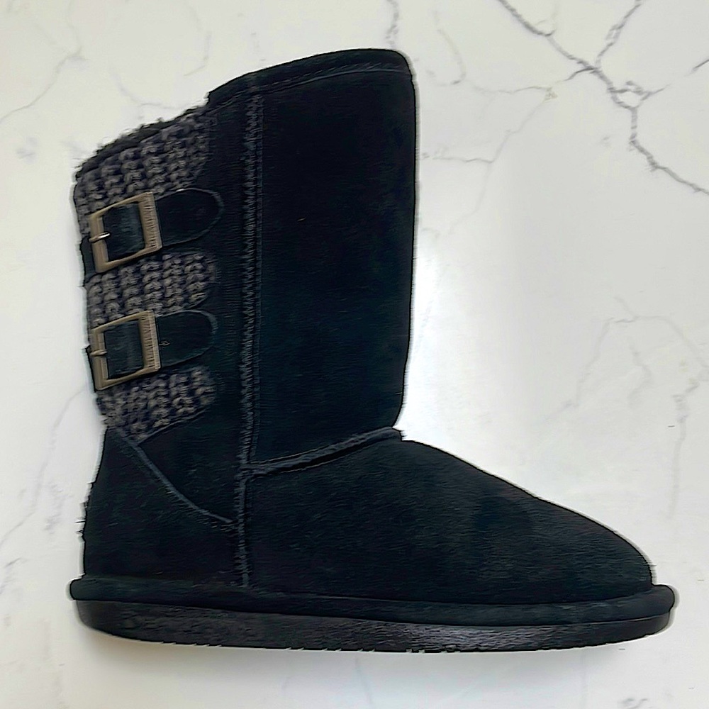 Black Fleece booties